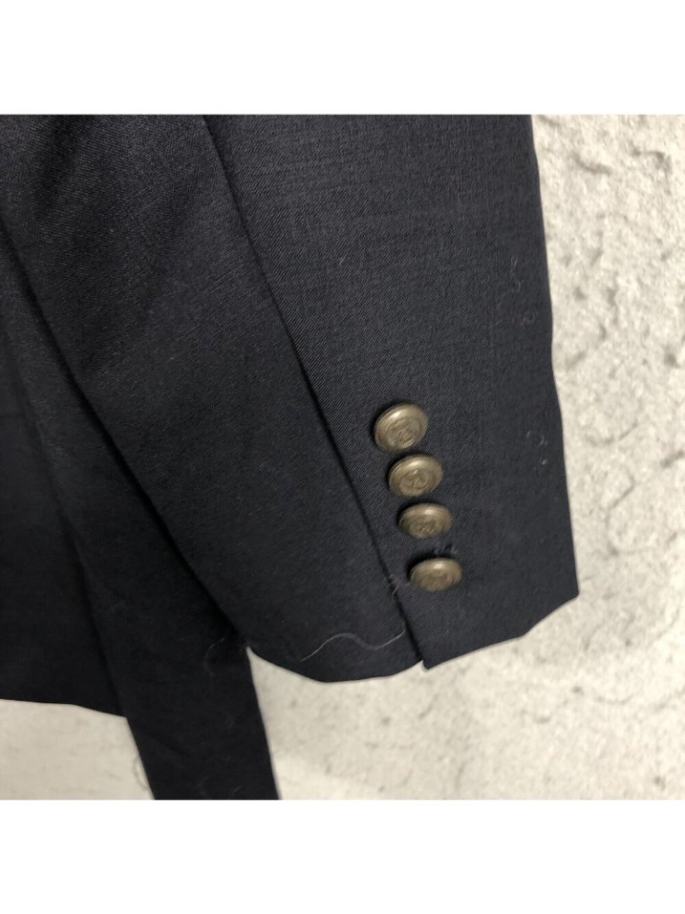 Jos A Bank Blazer Mens 41R Navy Blue 100% Wool Sport Coat Jacket Career - Picture 12 of 16